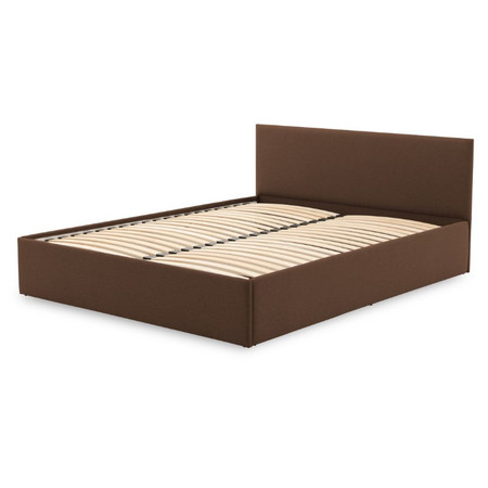 Čalouněná postel LEON bez matrace rozměr 160x200 cm Hnědá Signal-nabytek
