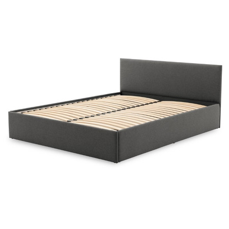 Čalouněná postel LEON bez matrace rozměr 160x200 cm Tmavě šedá Signal-nabytek