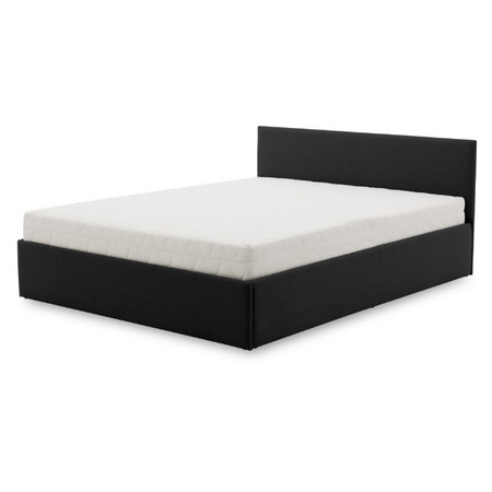 Čalouněná postel LEON s bonelovou matrací rozměr 160x200 cm Černá Signal-nabytek