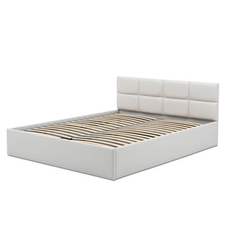 Čalouněná postel MONOS II bez matrace rozměr 140x200 cm - Eko-kůže Bílá eko-kůže Signal-nabytek