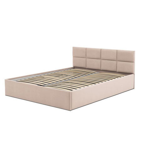 Čalouněná postel MONOS bez matrace rozměr 140x200 cm Béžová Signal-nabytek