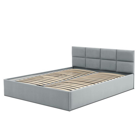 Čalouněná postel MONOS bez matrace rozměr 140x200 cm Světle šedá Signal-nabytek