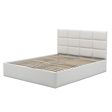 Čalouněná postel TORES II bez matrace rozměr 180x200 cm - Eko-kůže Bílá eko-kůže Signal-nabytek