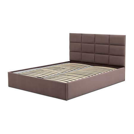 Čalouněná postel TORES bez matrace rozměr 140x200 cm Kakao Signal-nabytek