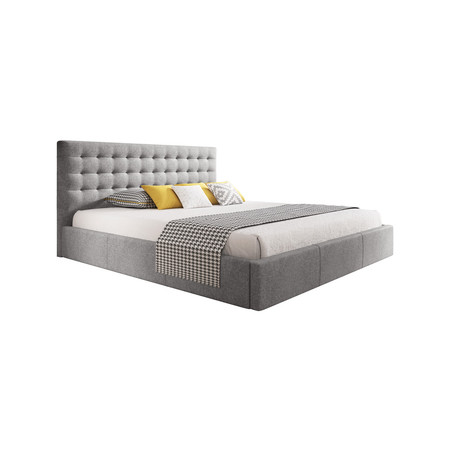 Čalouněná postel VERO rozměr 160x200 cm - šedá TT-FURNITURE