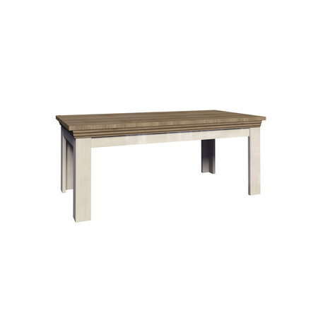Konferenční stolek Royal LN 90 cm Bílá/Dub GALA