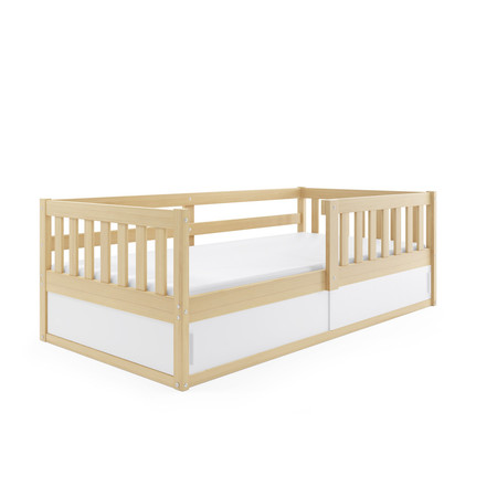 Dětská postel SMART 80x160 cm Borovice - bílá BMS
