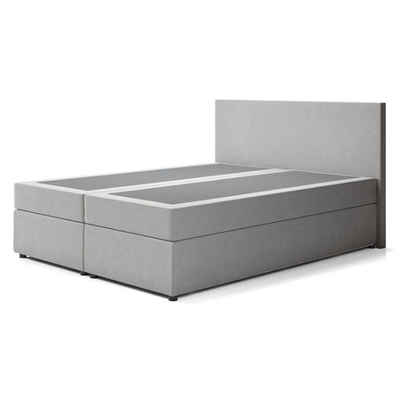Čalouněná postel IMOLA s pružinovou matrací 160x200 cm Světle šedá SG-nábytek