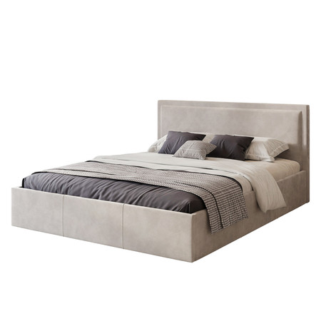 Čalouněná postel SOAVE rozměr 180x200 cm Krémová TT-FURNITURE