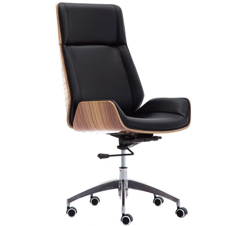 Kancelářská židle Aron - černá/ořech TOP Nábytek